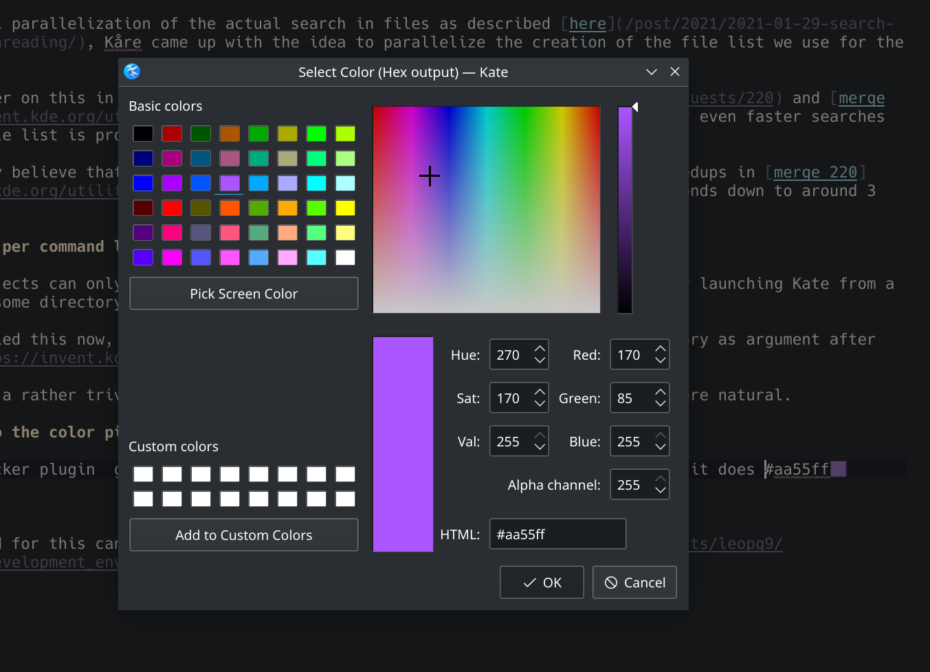 Color picker не работает sublime text