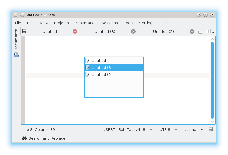 Kate Document Switcher